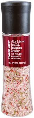 TRADER JOES WINE INFUSED SEA SALT GRINDER 12.7 OZ #ROCK VALUE-ORDER BY  TUESDAY EVENING OCT 27 ARRIVING NOV 04  FOR DELIVERY#