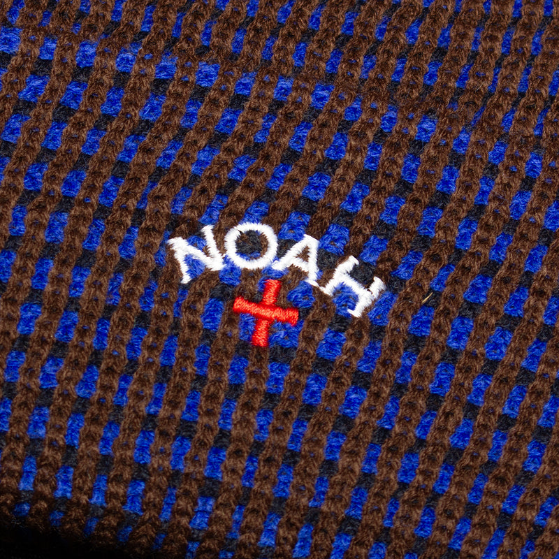 Noah | Tri-Color Beanie Color : Heather Grey / Royal / Navy