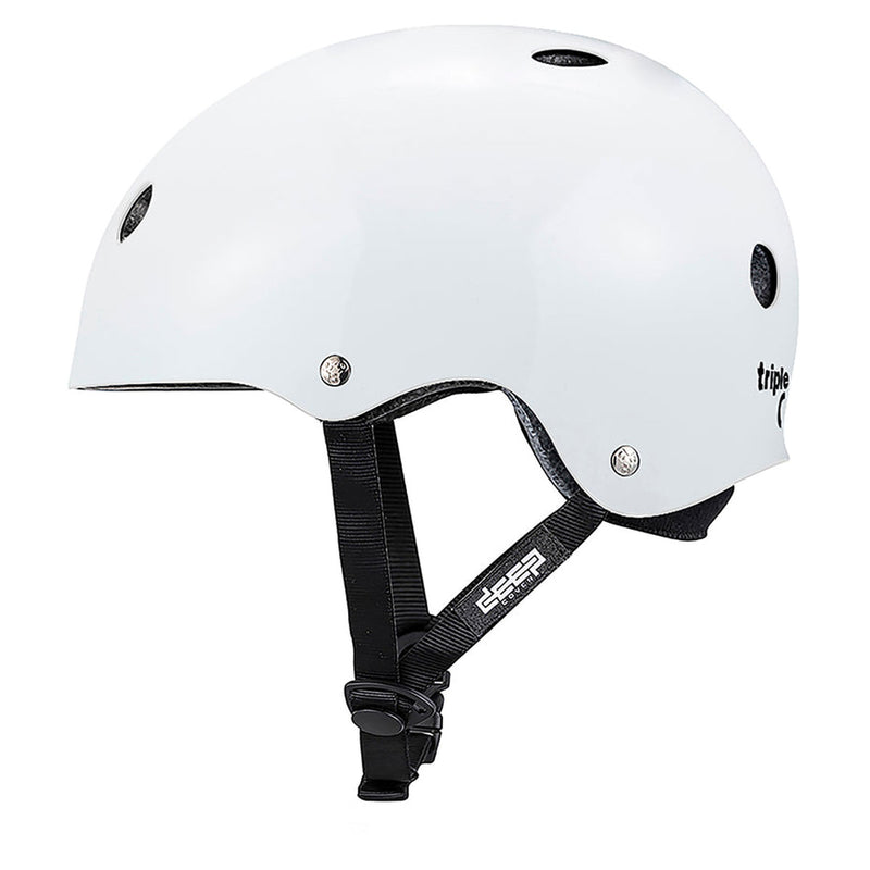 Triple Eight Deep Cover Helmet - White Glossy
