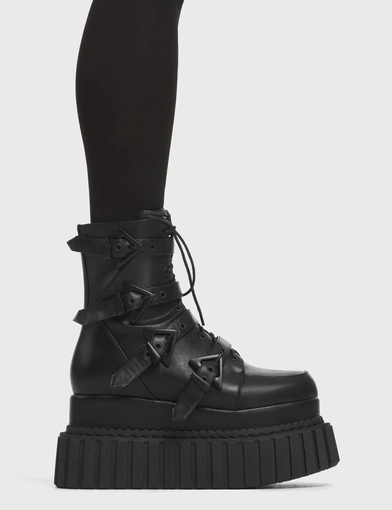 Unstable Chunky Ankle Creeper Boots LAMODA