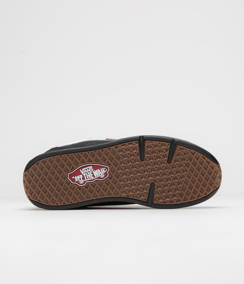 Vans Rowley XLT Shoes in Black and White / Red