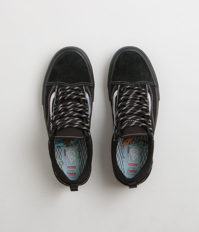 Vans Skate Old Skool Shoes in (Doobie) Black and Black