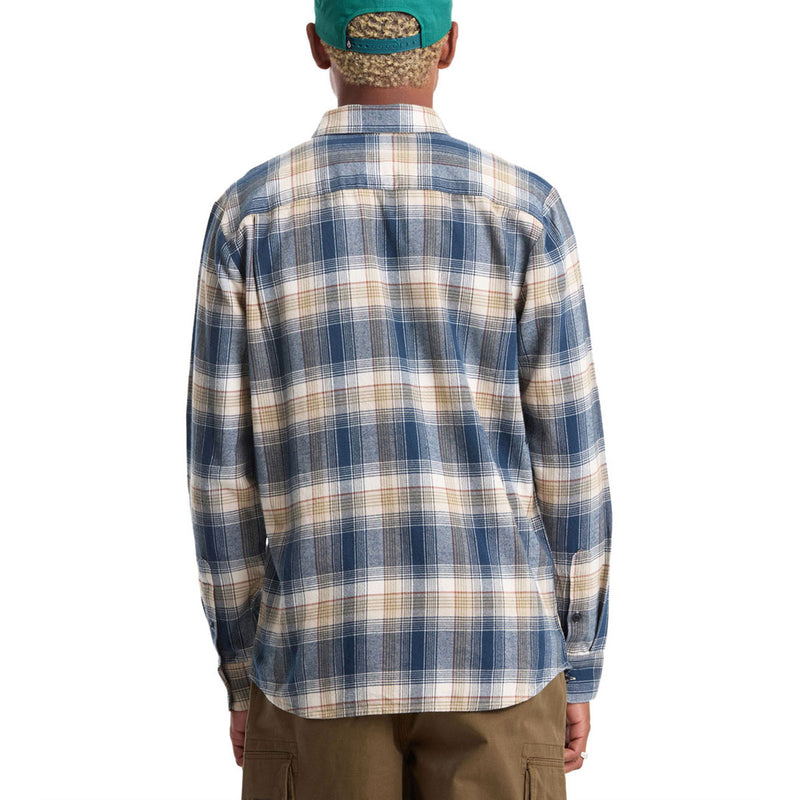 Volcom Caden Plaid Long Sleeve Shirt - Dirty White