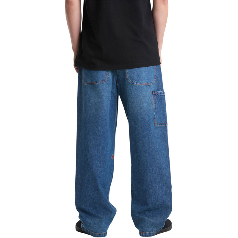 Volcom Work Carpenter Denim Jeans - Park Blue