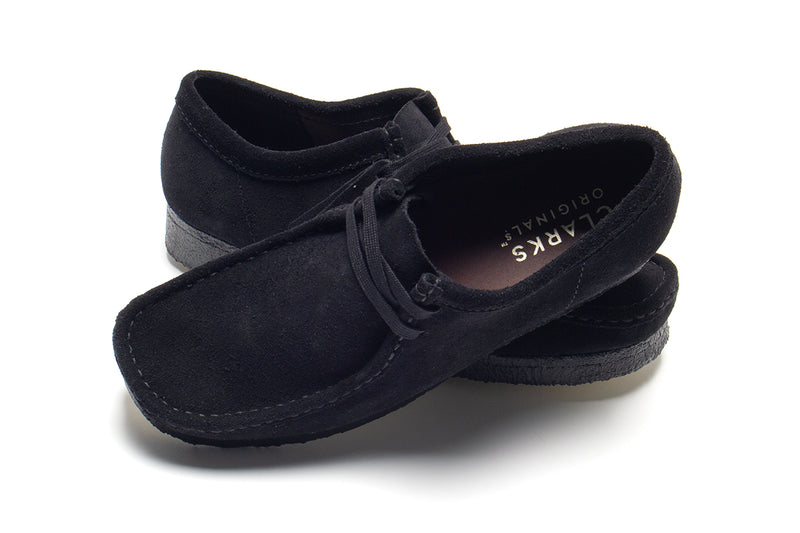 Clarks Originals Wallabee Style # : 26155519 Premium black suede