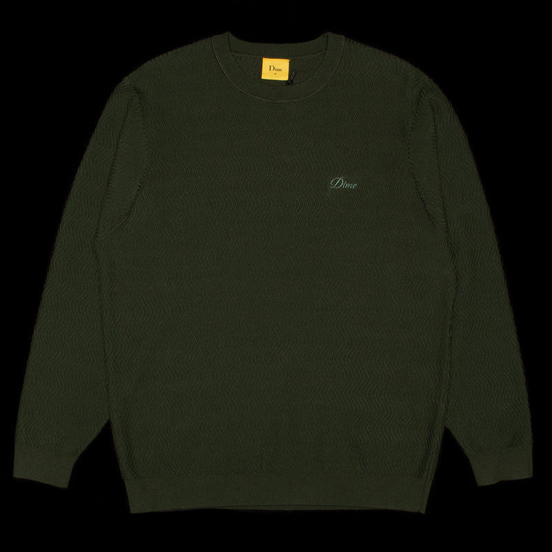 Dime | Wave Cable Knit
Color : Forest