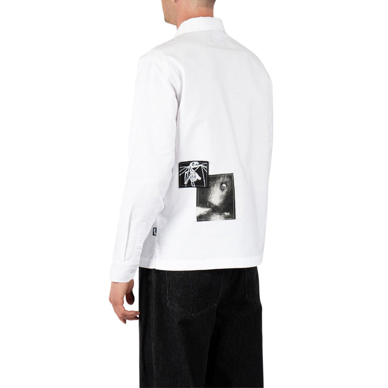 Welcome Bygone Oxford Patches Long Sleeve Shirt - White