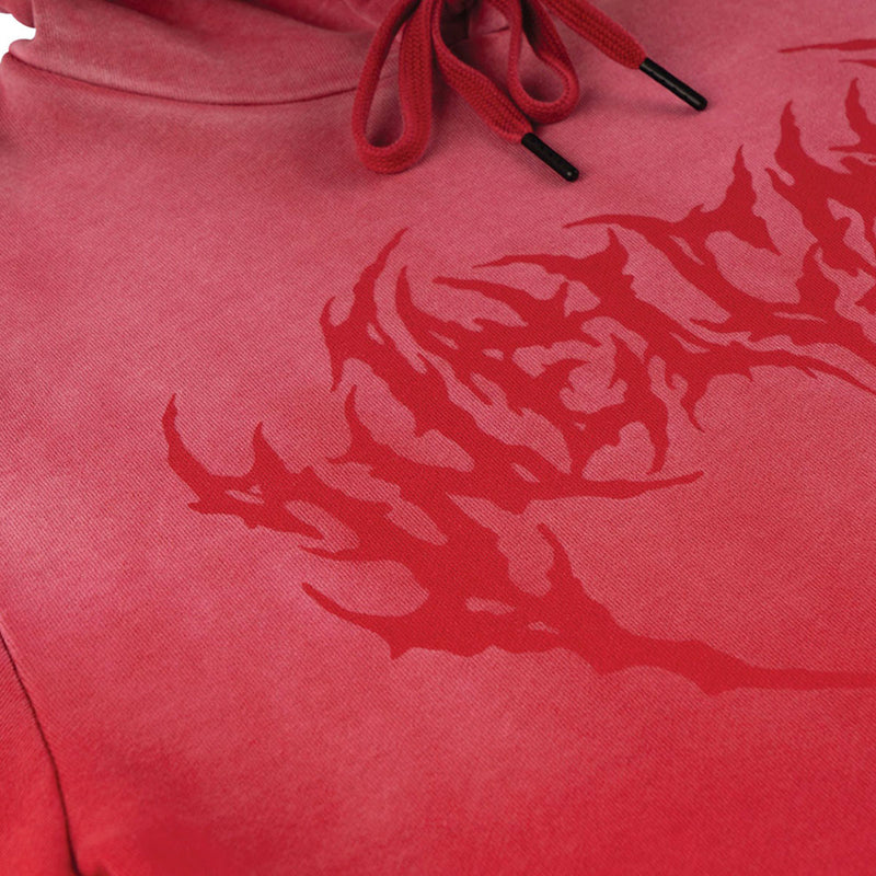 Welcome Phantom Sun Fade Hoodie - Red Fade