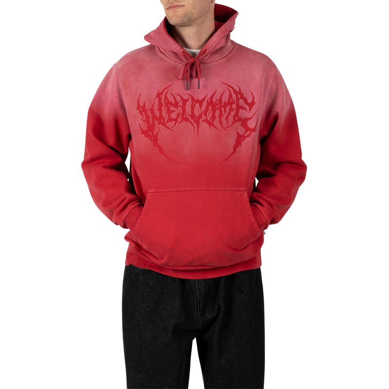 Welcome Phantom Sun Fade Hoodie - Red Fade