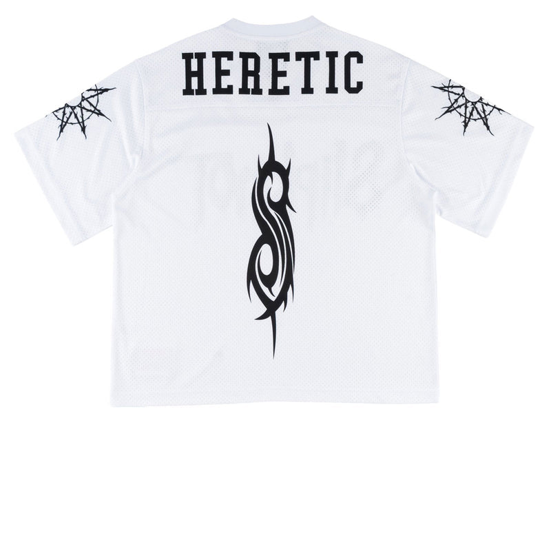 Welcome x Slipknot Heretic Mesh Football Jersey - White