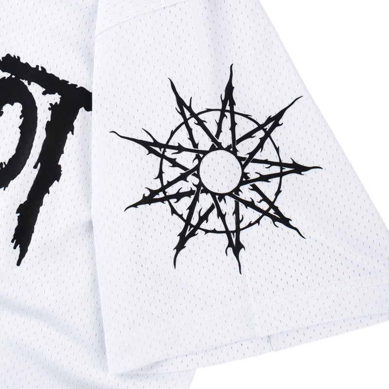 Welcome x Slipknot Heretic Mesh Football Jersey - White
