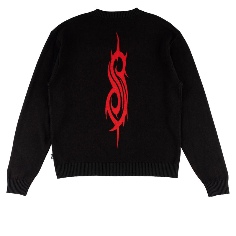 Welcome x Slipknot Overprint Sweater - Black/Red