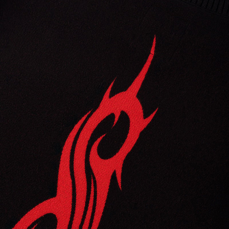 Welcome x Slipknot Overprint Sweater - Black/Red