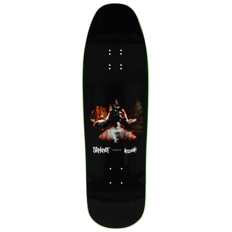 Welcome x Slipknot Self-Titled On Gaia Skateboard Complete - Black/Green Dip - 9.60"