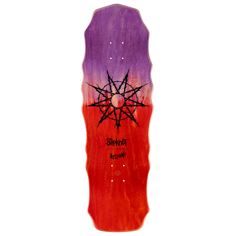 Welcome x Slipknot Tribal S On Widow Skateboard Deck - Purple/Red Stain - 10.00"