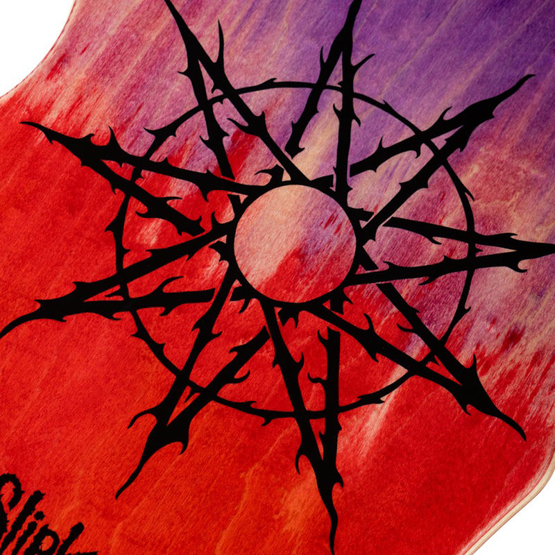Welcome x Slipknot Tribal S On Widow Skateboard Deck - Purple/Red Stain - 10.00"