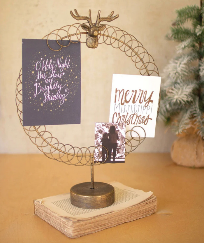 Wire Christmas Card Holder