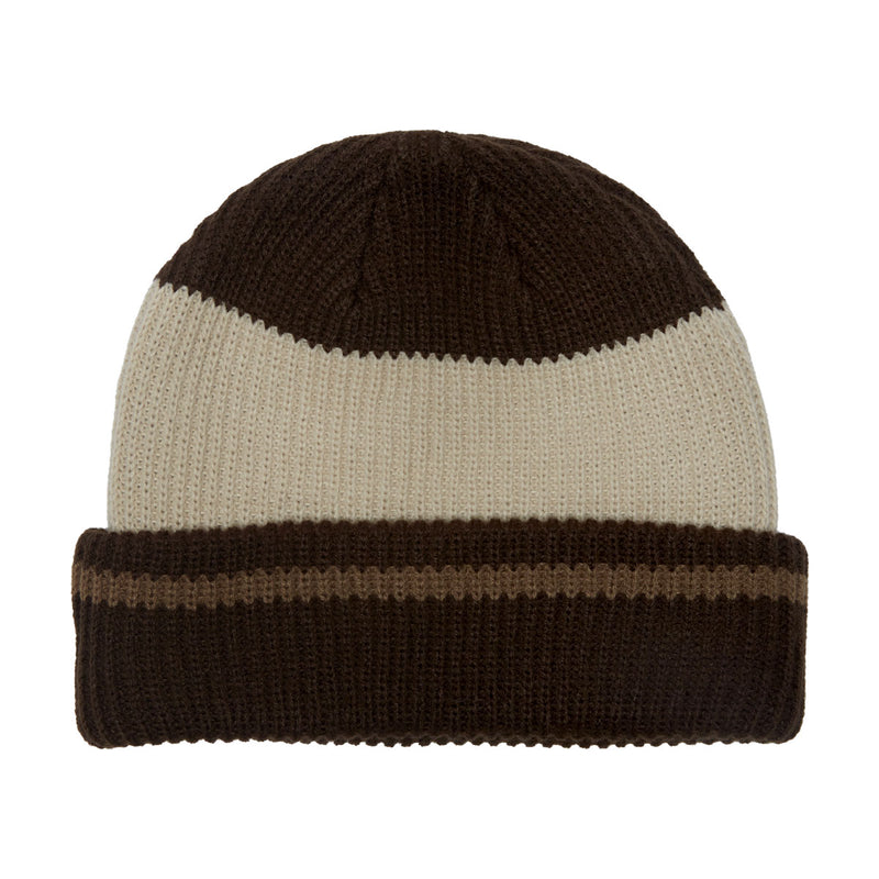 WKND Stripe Beanie - Brown