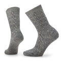 Women's Smartwool Everyday Cable Zero Cushion Crew Sock - Medium Gray