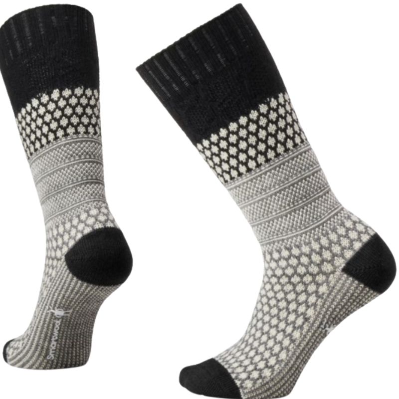 Women's Smartwool Everyday Popcorn Cable Crew Socks - Black
