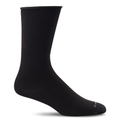 Women's Sockwell Plantar Ease Crew Socks - Black Solid