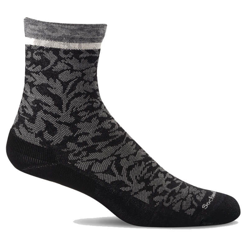 Women's Sockwell Plantar Relief Cushion Crew Socks – Black