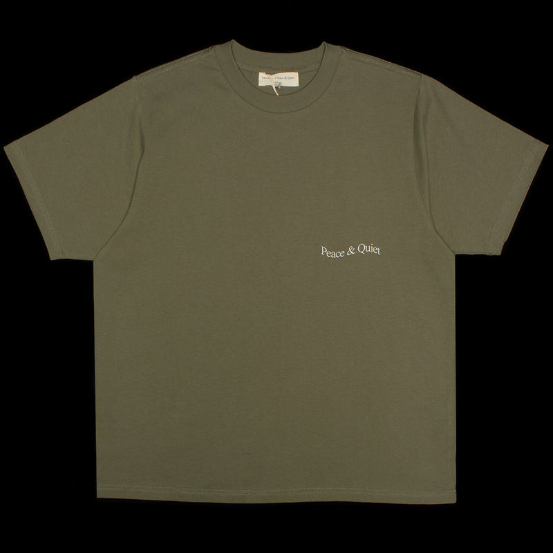 Museum Of Peace &amp; Quiet | Wordmark T-Shirt
Color : Olive