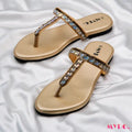 Xena Gold Chappal - MYRO