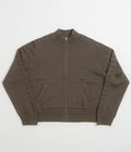 Yardsale Faldo Knitted Full-Zip Sweatshirt in Brown