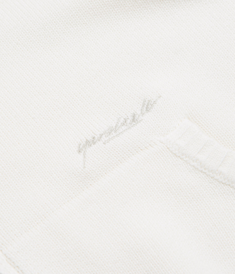 Yardsale Faldo Knitted Full-Zip Sweatshirt in Cream