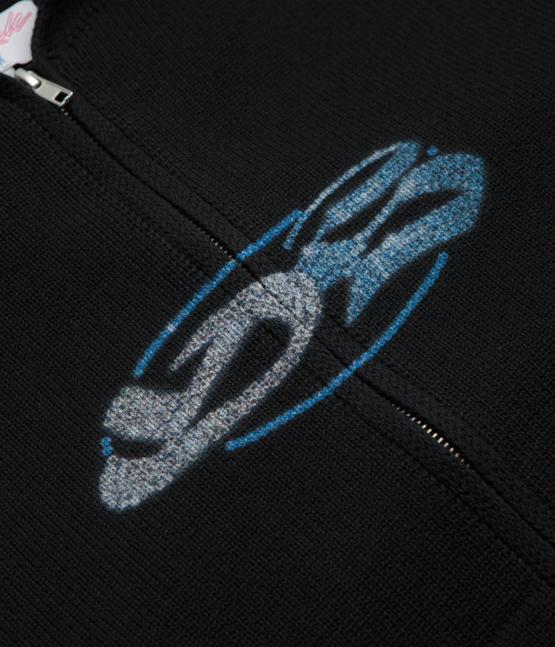 Yardsale Glitz Knitted Hoodie in Black