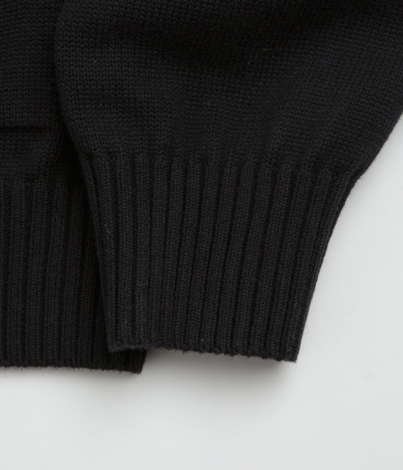 Yardsale Glitz Knitted Hoodie in Black