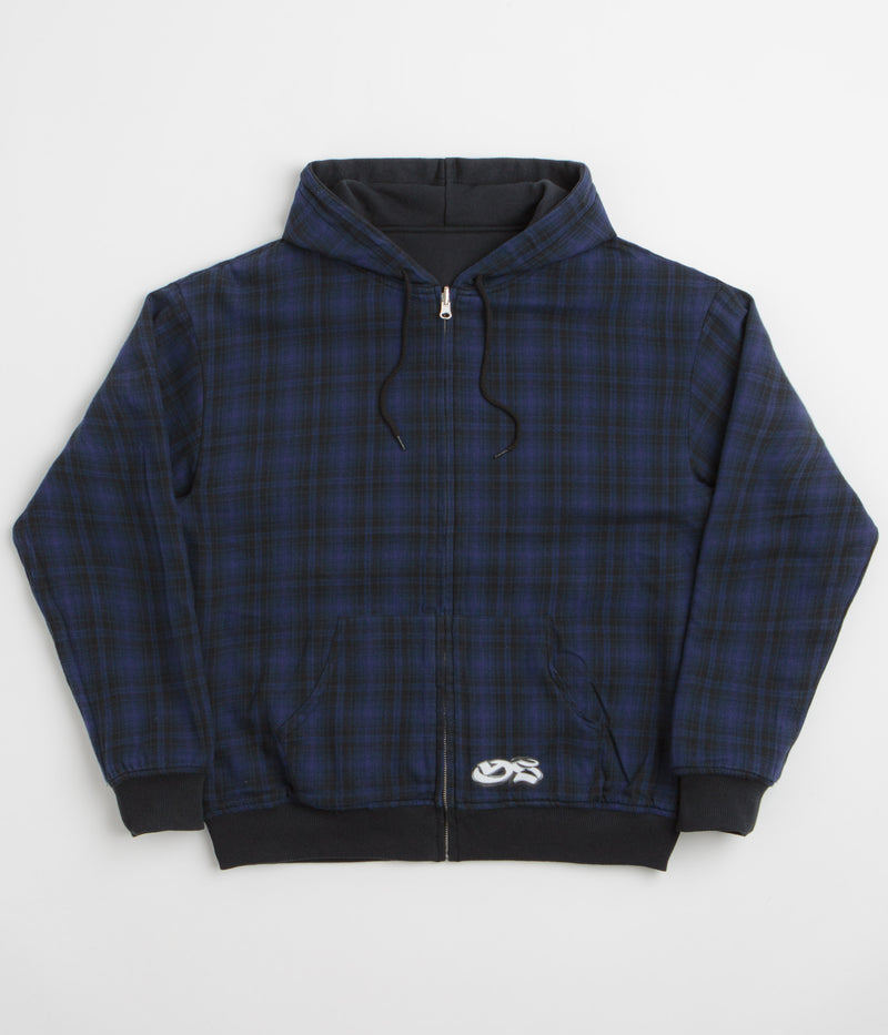 Yardsale Reversible Hoodie in Black and Indigo