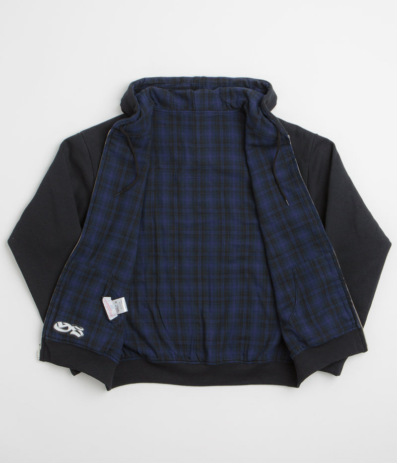 Yardsale Reversible Hoodie in Black and Indigo