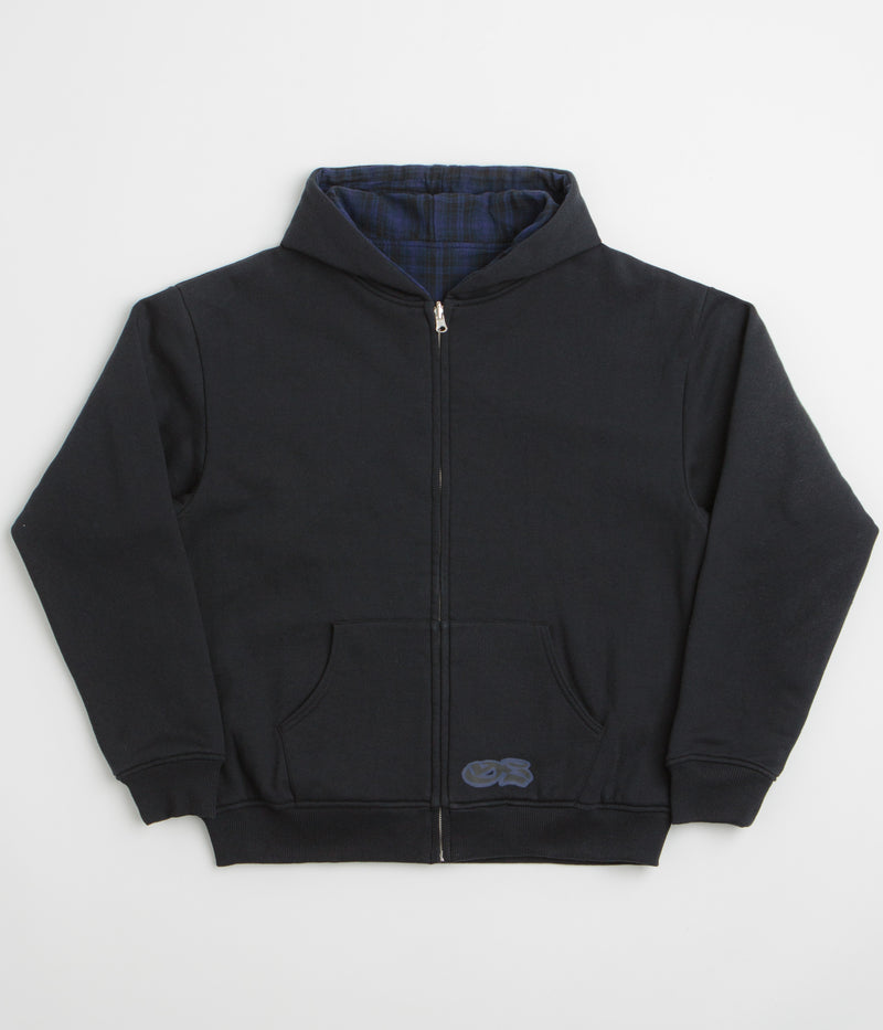 Yardsale Reversible Hoodie in Black and Indigo
