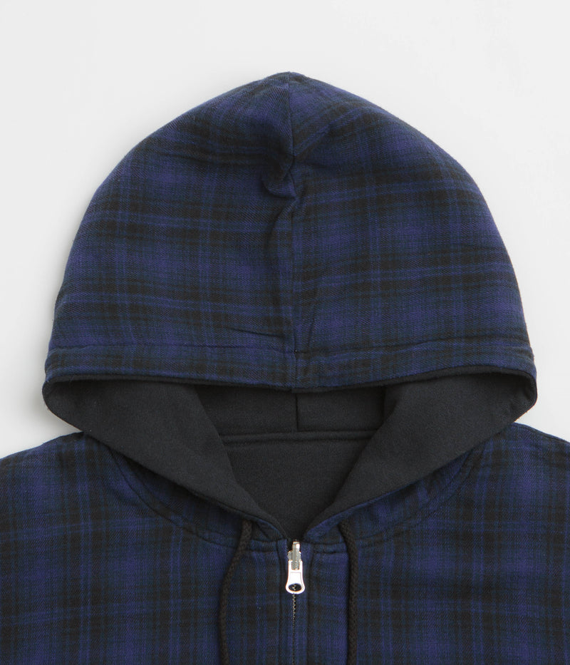 Yardsale Reversible Hoodie in Black and Indigo