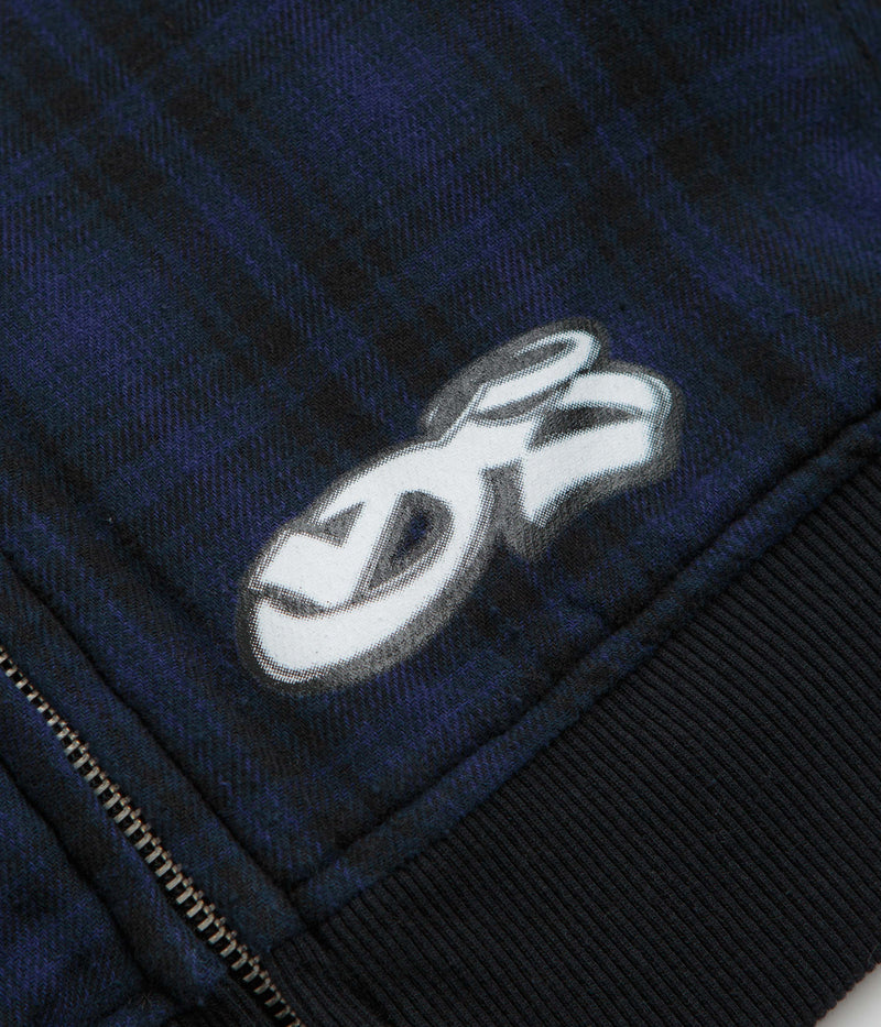 Yardsale Reversible Hoodie in Black and Indigo