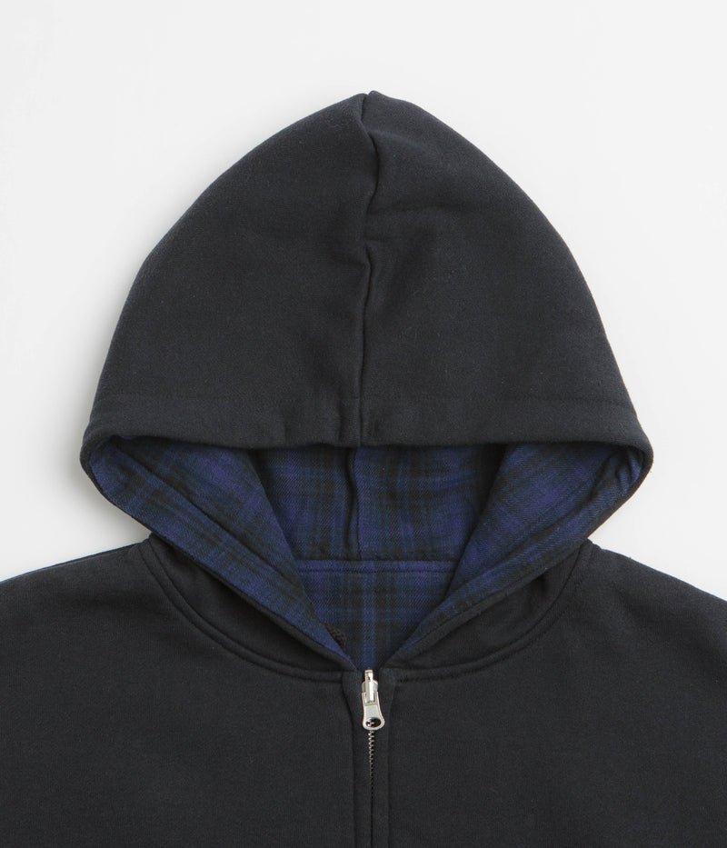 Yardsale Reversible Hoodie in Black and Indigo