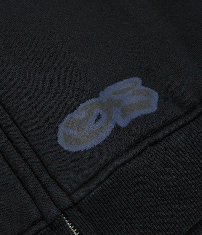 Yardsale Reversible Hoodie in Black and Indigo