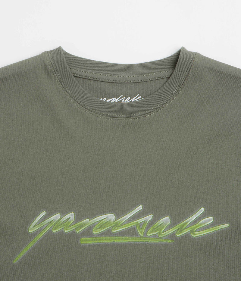 Yardsale Washed Script T-Shirt in Sand