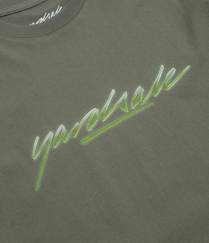 Yardsale Washed Script T-Shirt in Sand