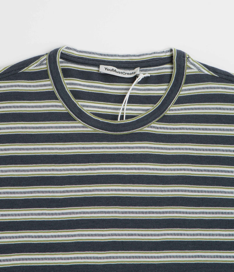 YMC Triple T Shirt in Black and White / Multi