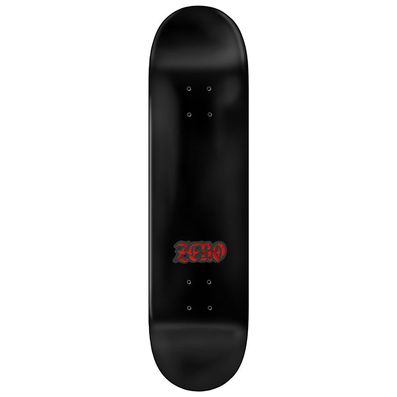 Zero Stained Glass Single Skull Skateboard Complete - Red - 8.50"