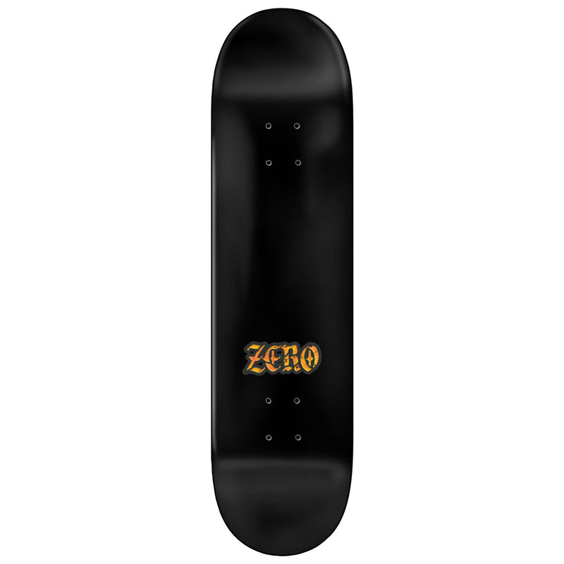 Zero Stained Glass Single Skull Skateboard Deck - Yellow - 8.25"