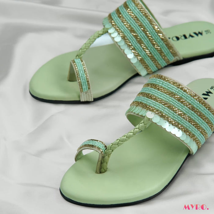 Ziya Mint Chappal - MYRO